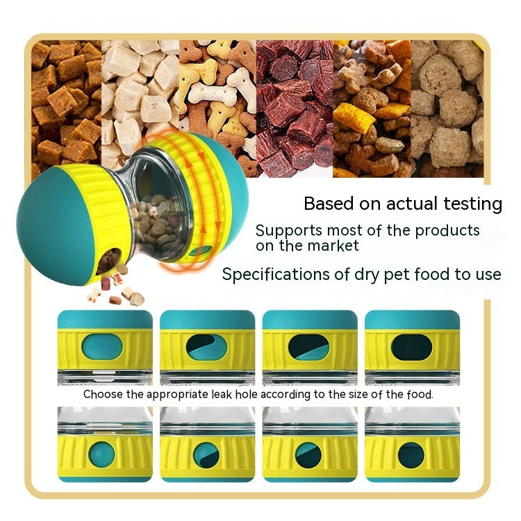 Interactive Food Dispensing Dog Toy – Tumbler Puzzle for Slow Feeding & Smart Play!