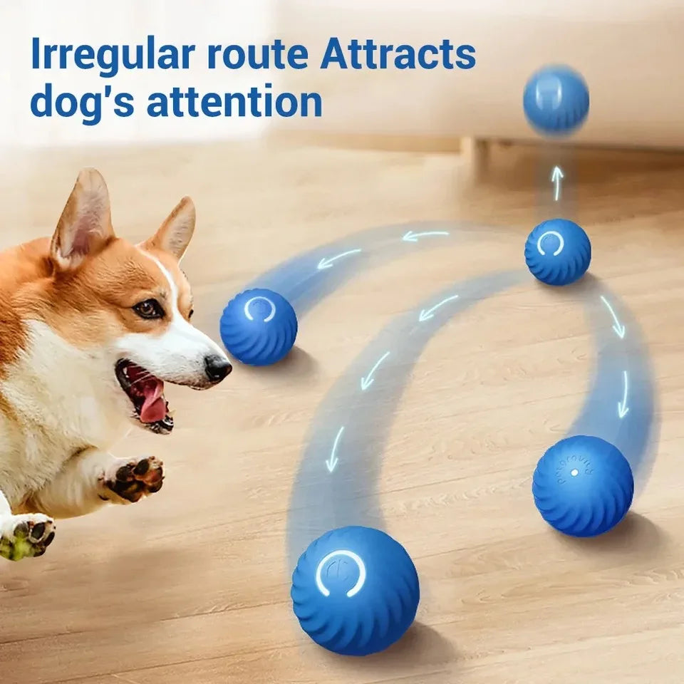 Smart Interactive Dog Toy Ball - Automatic, Rechargeable, with Replaceable Shell - Bark n Cuddle