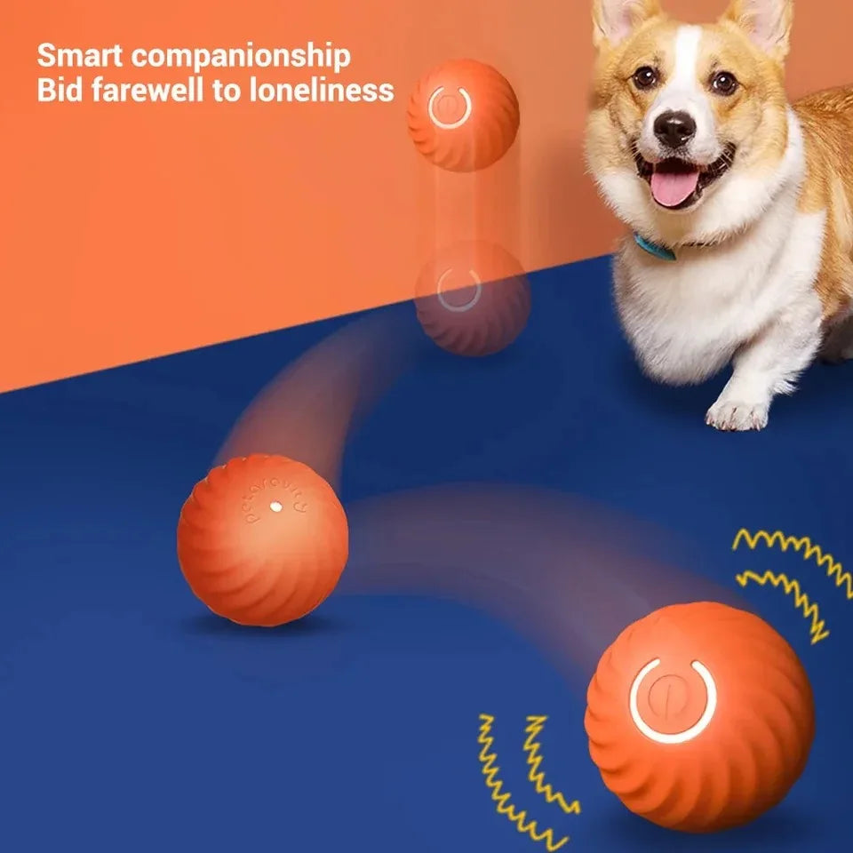 Smart Interactive Dog Toy Ball - Automatic, Rechargeable, with Replaceable Shell - Bark n Cuddle