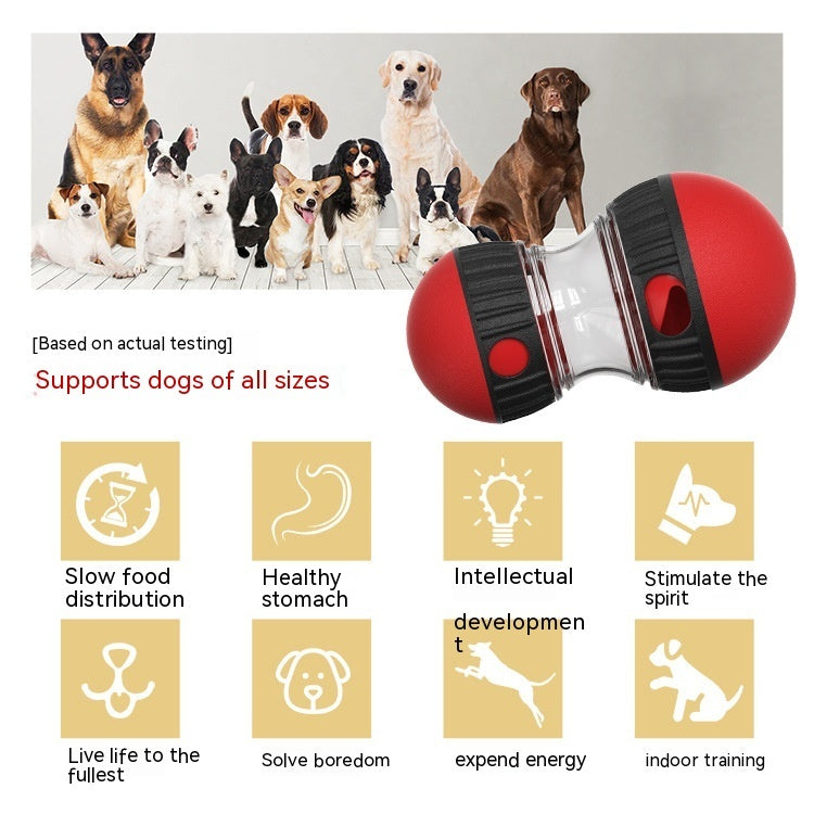 Interactive Food Dispensing Dog Toy – Tumbler Puzzle for Slow Feeding & Smart Play!